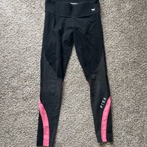 pink black grey mesh yoga leggings